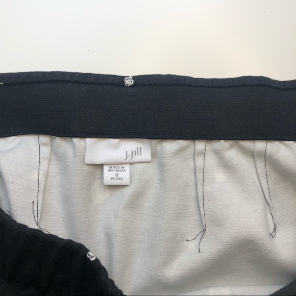 J.JILL Floral Printed Elastic Waist Straight Skirt Size 8P - Picture 9 of 11